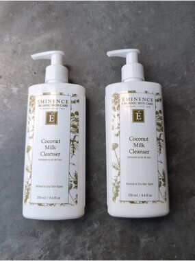 Eminence Coconut Milk Cleanser 250ml 8.4 fl oz - Brand New 2 pack